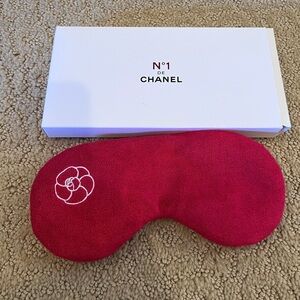 Brand new red chanel camellia eye mask
